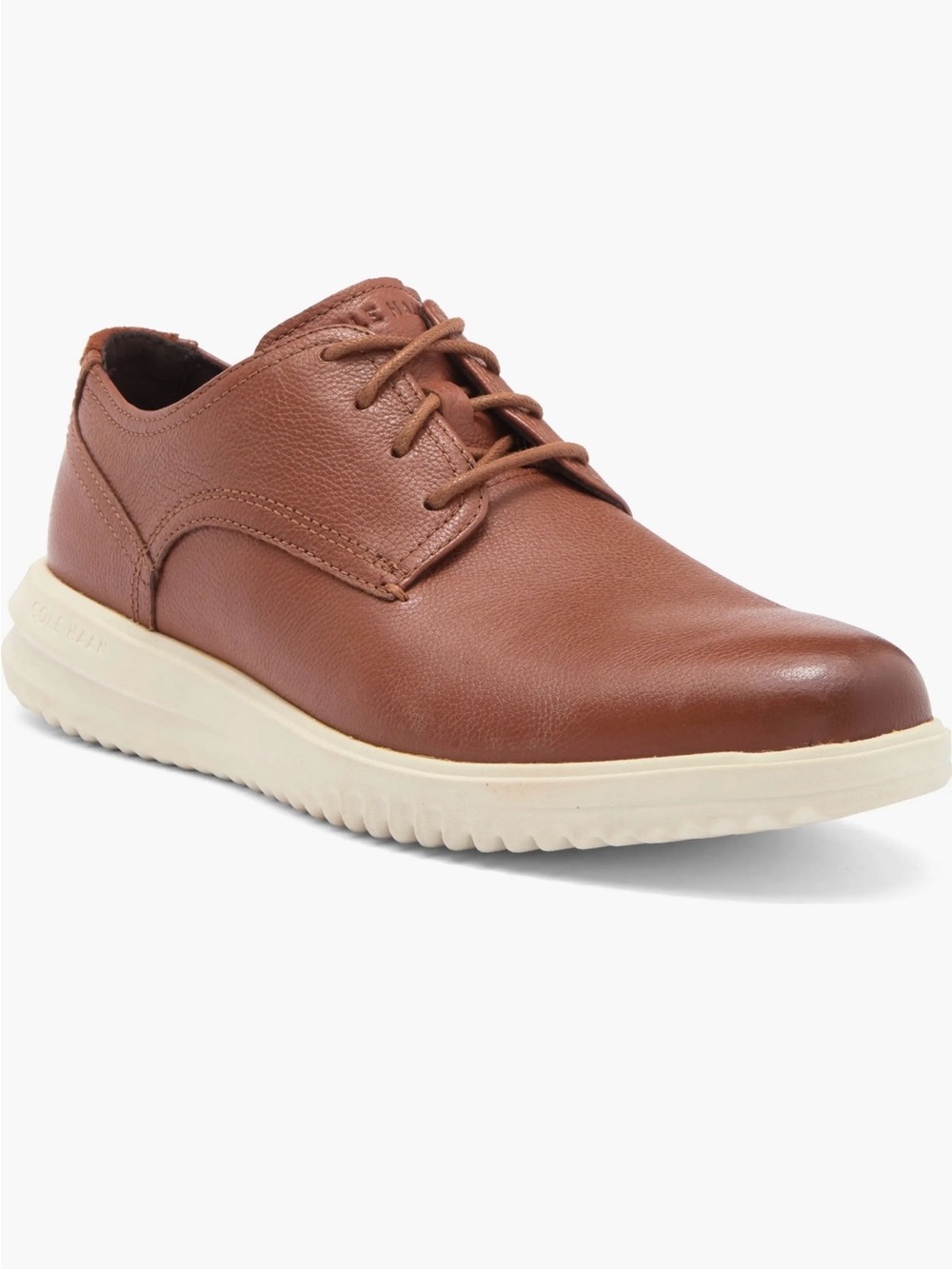 Cole Haan Grand+ Men 11 M British Tan Leather Plain Toe Oxford Shoes C36935 NIB